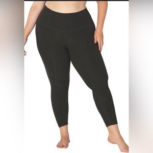 Beyond Yoga Spacedye High Waisted Pocket Pedal Pusher Legging 2X Darkest Night